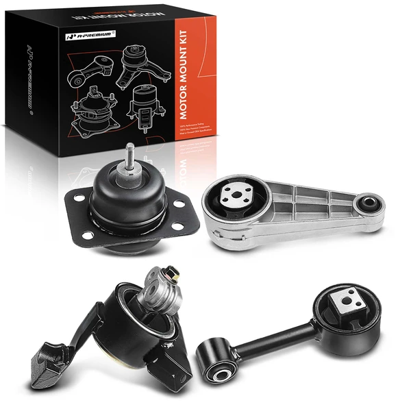 2004-2010 Chevrolet Optra 4-Pc Engine Mount and Transmission Mount Kit Front & Rear A-Premium APEM074