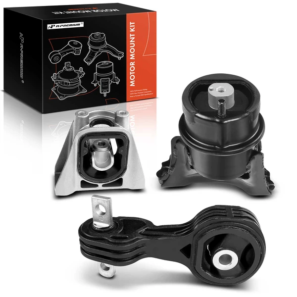 2006-2011 Honda Civic 3-Pc Engine Mount and Transmission Mount Kit Front A-Premium APEM078