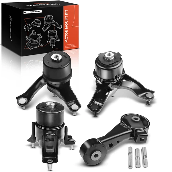 4-Pc Engine Motor Mount + Torque Strut Mount + Transmission Mount, Front, A-Premium APEM014