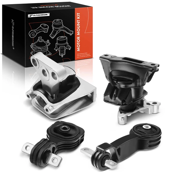 2006-2011 Honda Civic 4-Pc Engine Mount and Transmission Mount Kit Front & Rear A-Premium APEM022