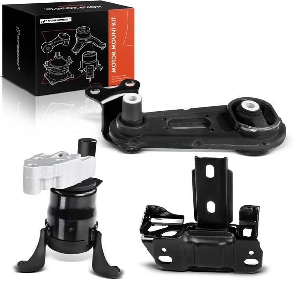 2011-2014 Mazda 2 3-Pc Engine Mount and Transmission Mount Kit Front & Rear A-Premium APEM112