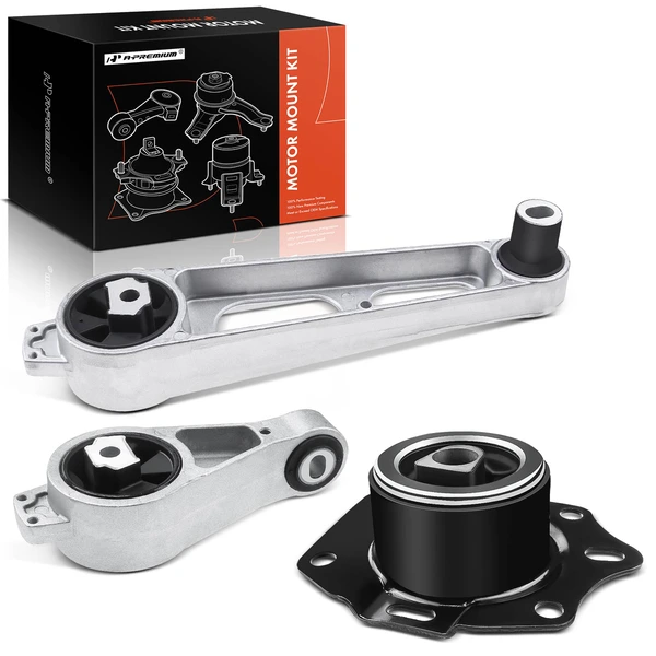 2001-2010 Chrysler PT Cruiser 3-Pc Engine Mount and Transmission Mount Kit Front A-Premium APEM113