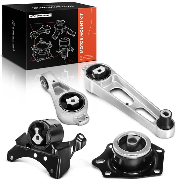 2003-2005 Dodge Neon 4-Pc Engine Mount and Transmission Mount Kit Front & Rear A-Premium APEM114