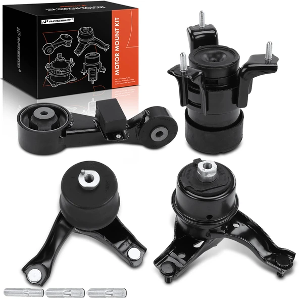 4-Pc Motor Mount + Torque Strut Mount + Transmission Mount, Front, A-Premium APEM083