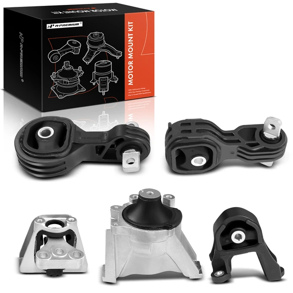 5-Pc Motor Mount + Torque Strut Mount + Transmission Mount + Differential Mount, Front & Rear, A-Premium APEM092