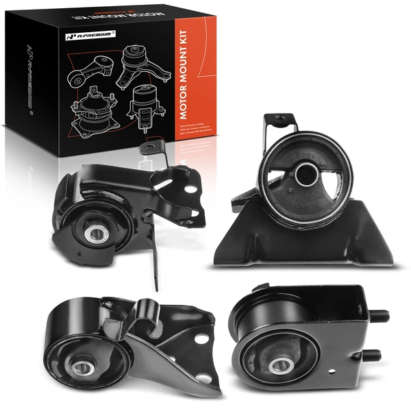1999-2003 Mazda Protege 4-Pc Engine Mount and Transmission Mount Kit Front & Rear A-Premium APEM095