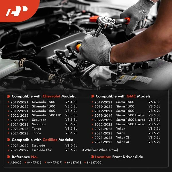 1-Pc Engine Mount Front Left Driver Side A-Premium APEM2010