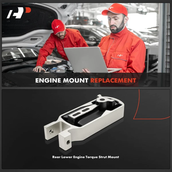 1-Pc Engine Torque Strut Mount Rear Lower A-Premium APEM1613