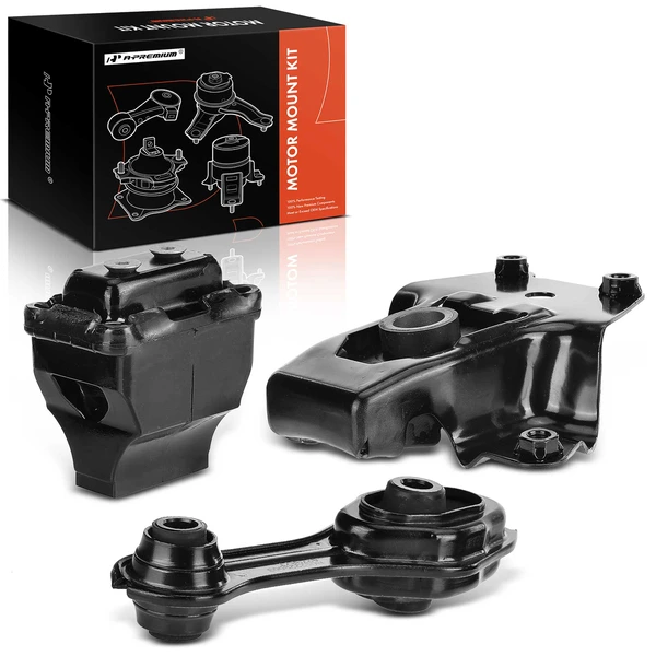 1995-2002 Pontiac Sunfire 3-Pc Engine Mount and Transmission Mount Kit Front A-Premium APEM183