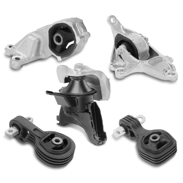 5-Pc Motor Mount Without Bracket + Torque Strut Mount + Mount + Transmission Mount, Front & Rear, A-Premium APEM193