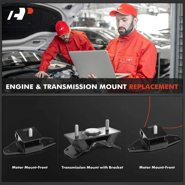 3-Pc Engine Mount and Transmission Mount Kit Front A-Premium APEM201