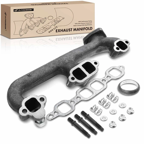 Left Exhaust Manifold with Gasket for 1988-1995 GMC C3500