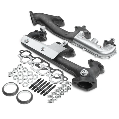2 Pcs Left & Right Exhaust Manifold with Gasket