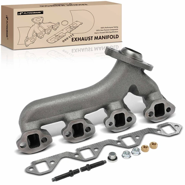 Driver Exhaust Manifold with Gasket & Seal for 1981-1996 Ford E-150 Econoline
