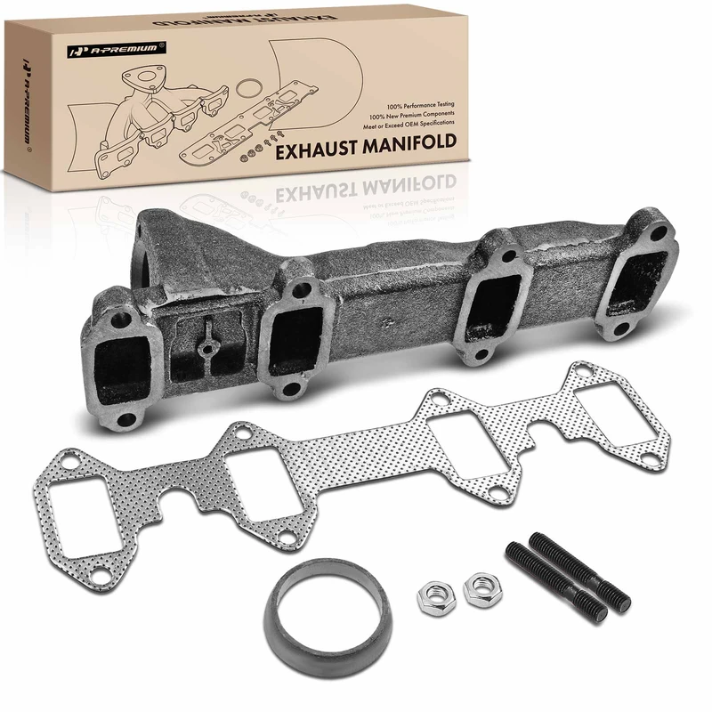 Right Exhaust Manifold with Gasket for Ford F-100 150 250 350 M-400 5.9L 6.4L