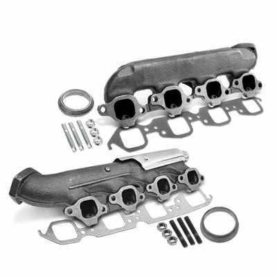 2 Pcs Left & Right Exhaust Manifold with Gasket