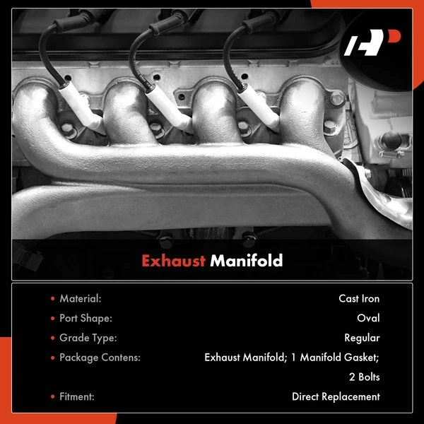 Right Exhaust Manifold with Gasket for Ford Explorer Mercury Mountaineer V6 4.0L