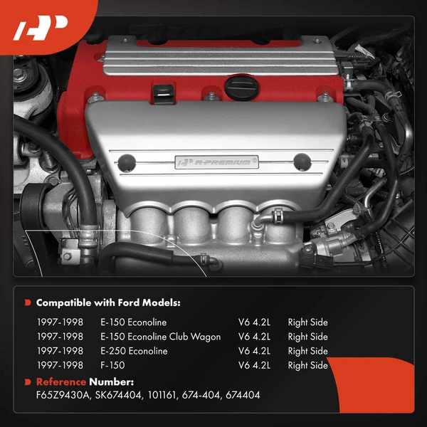 Passenger Exhaust Manifold for Ford F-150 E-150 E-250 Econoline 1997 1998 V6 4.2L