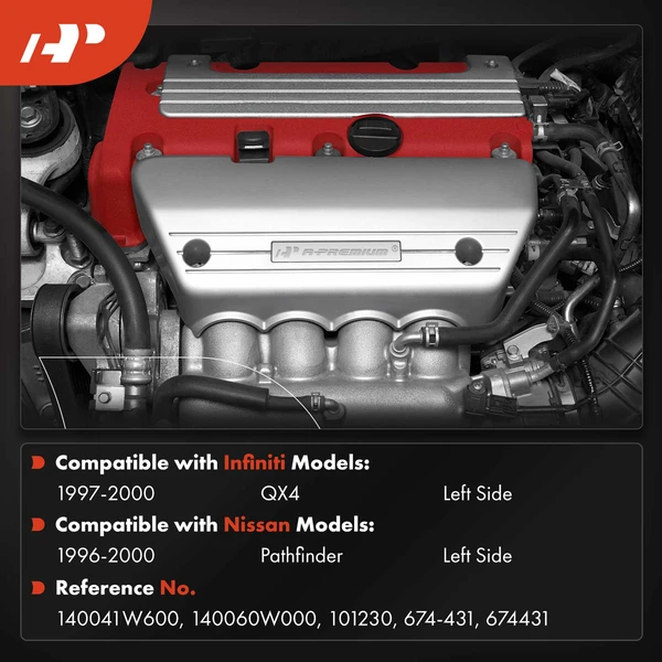 Driver Exhaust Manifold for Nissan Pathfinder 1996-2000 INFINITI QX4 1997-2000 V6 3.3L