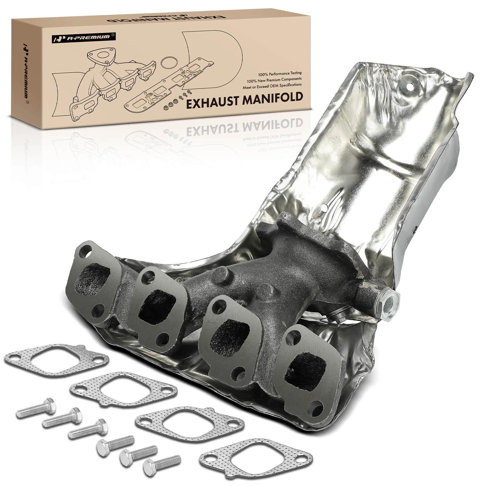 The A-premium Left Exhaust Manifold with Gasket for Nissan Altima 1996-2001 Image 
