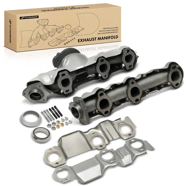 2 Pcs Front & Rear Exhaust Manifold for 1999-2003 Pontiac Grand Am