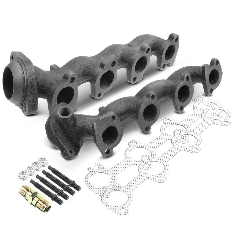 2 Pcs Left & Right Exhaust Manifold with Gasket for Ford F-150 F-250 Expedition