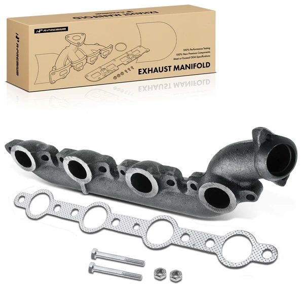 Left Exhaust Manifold with Gasket for 1999-2003 Ford F-350 Super Duty