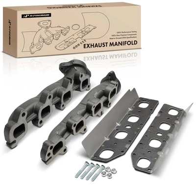 2 Pcs Driver & Passenger Exhaust Manifold with Gasket
