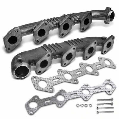 2 Pcs Left & Right Exhaust Manifold with Gasket