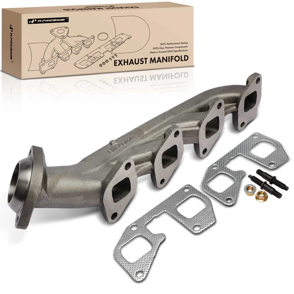 Passenger Exhaust Manifold with Gasket & Seal for 2011-2020 Ford F-350 Super Duty