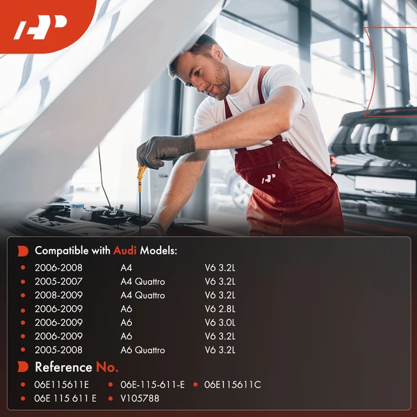 Engine Oil Dipstick for Audi A4 06-08 A4 Quattro 05-09 A6 06-09 A6 Quattro 05-08