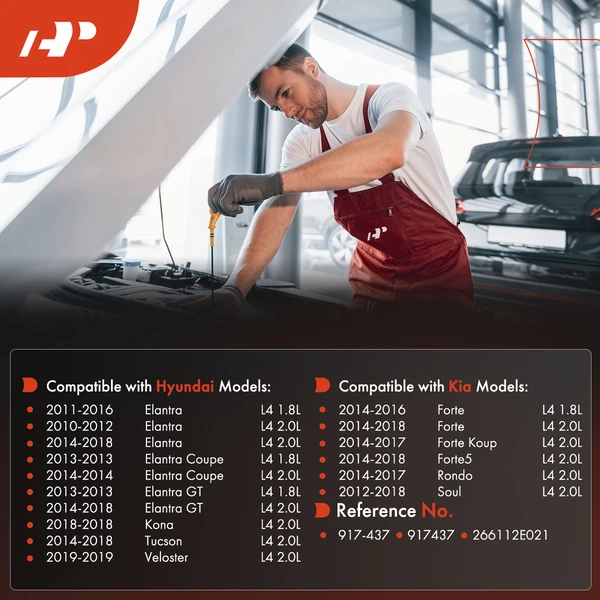 Engine Oil Dipstick for Hyundai Elantra Tucson Veloster Kia Soul Forte 1.8L 2.0L