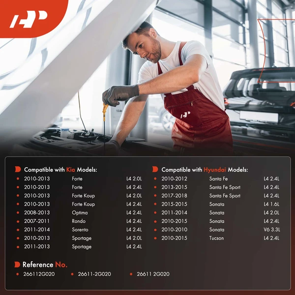 Engine Oil Level Dipstick for Hyundai Santa Fe Sonata Kia Forte Optima Sportage