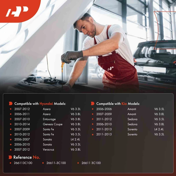 Engine Oil Dipstick for Hyundai Santa Fe Sonata Kia Sorento 2.4L 3.3L 3.5L 3.8L