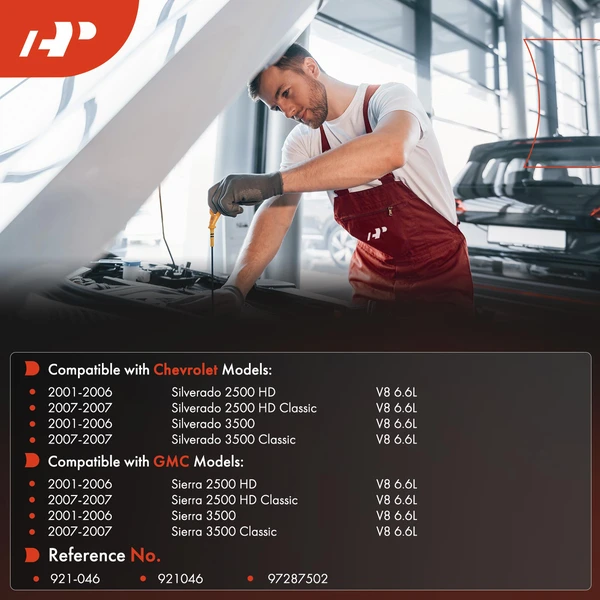 Engine Oil Dipstick for Chevrolet Silverado 2500 HD 2001-2006 GMC Sierra 3500