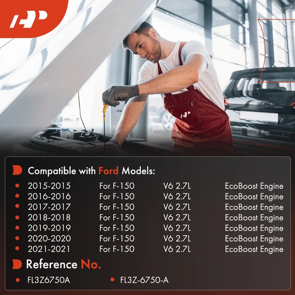 Engine Oil Level Dipstick for Ford F-150 F150 2015-2021 V6 2.7L GAS DOHC