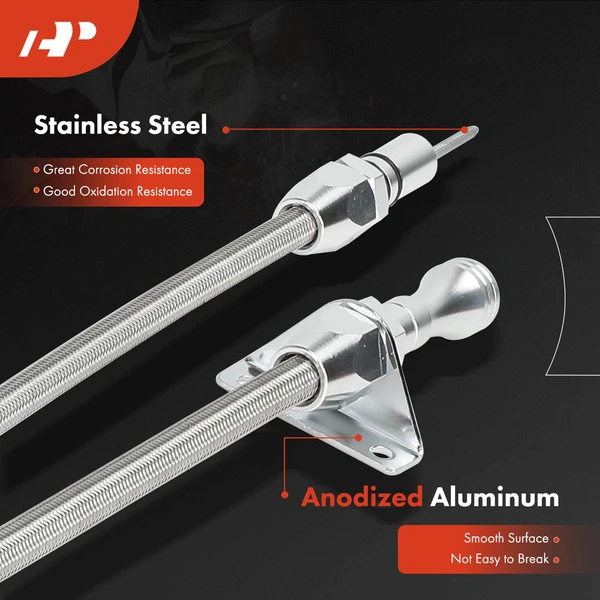 Flexible Stainless Transmission Dipstick Firewall Mount for Chrysler 904 Transmission