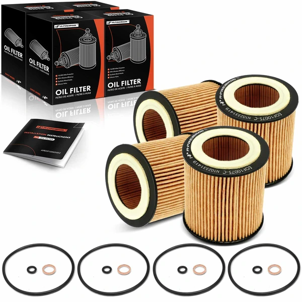 4 Pcs Engine Oil Filter for 2006 BMW 330i