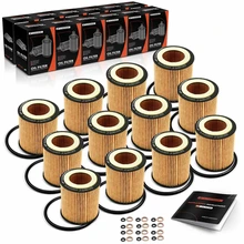 12 Pcs Engine Oil Filters for 2010-2017 BMW 535i GT