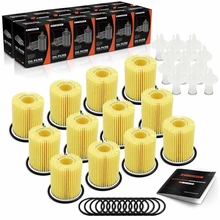 12 Pcs Engine Oil Filters for 2006-2023 Lexus IS350