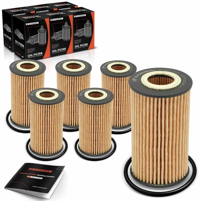 6 Pcs Engine Oil Filters