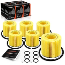 6 Pcs Engine Oil Filters for 2010-2020 Toyota Prius
