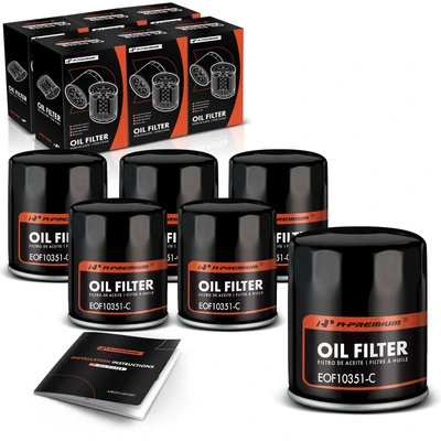 6 Pcs Engine Oil Filters for 2014-2015 Chevrolet Impala Limited