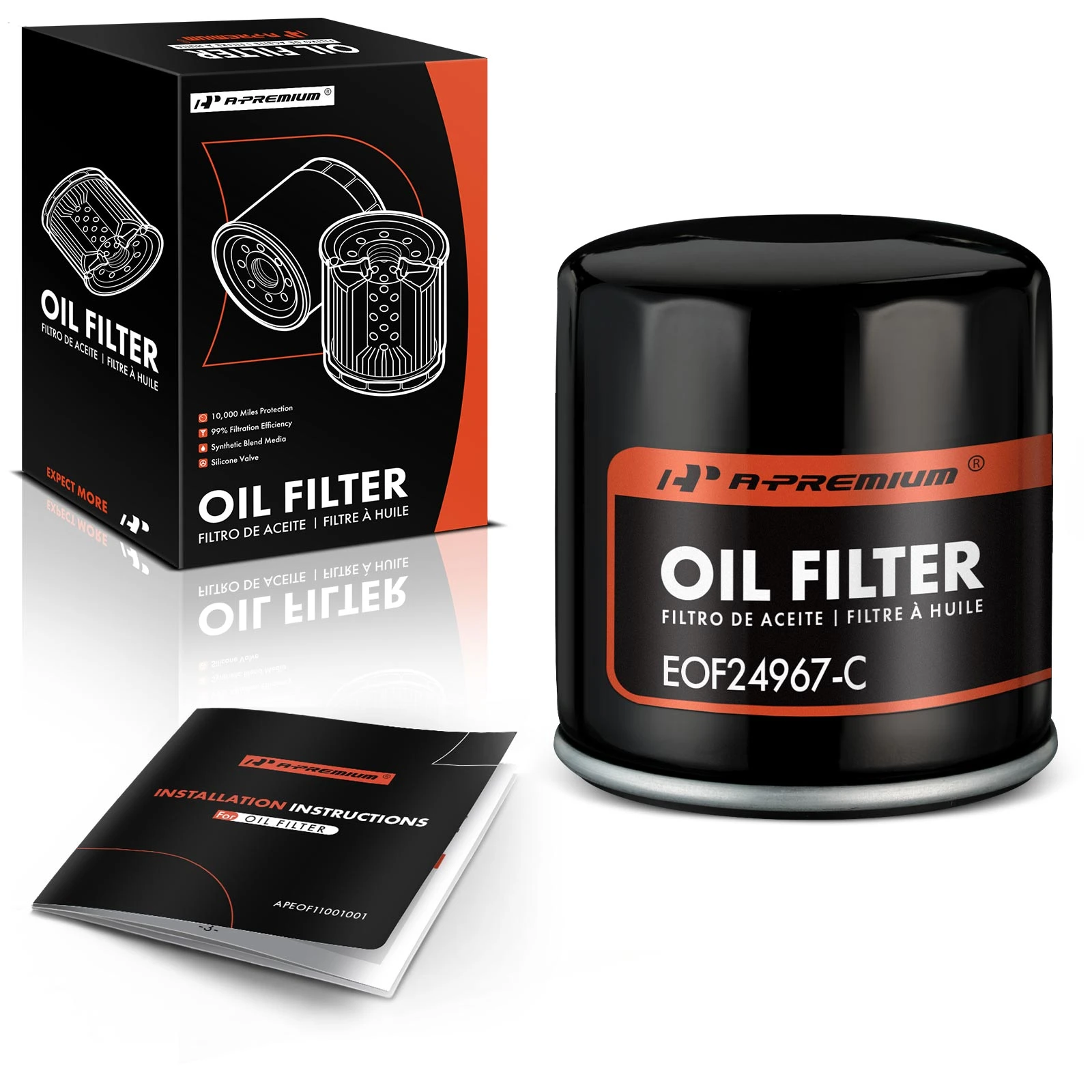The A-premium Engine Oil Filter for Toyota Highlander RAV4 Prius Camry Lexus RX350 Scion Image 