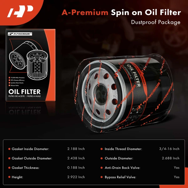 Engine Oil Filter for Toyota Highlander RAV4 Prius Camry Lexus RX350 Scion