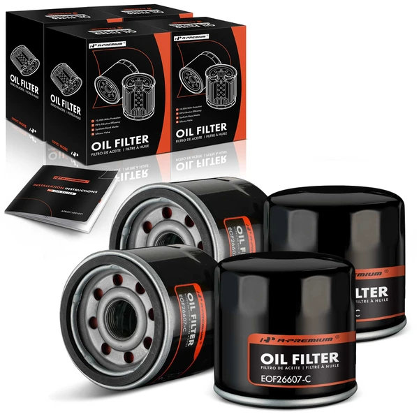 4 Pcs Engine Oil Filter for 1990-1997 1999-2005 Mazda Miata