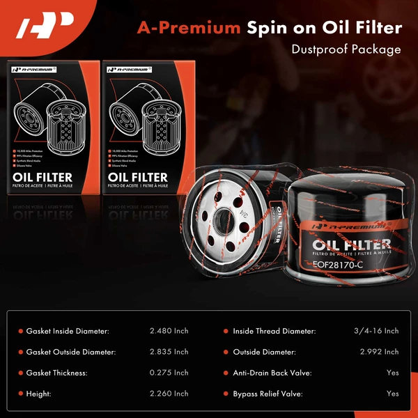 2 Pcs Engine Oil Filter for BMW I01 i3 2014-2021 i3s 2018-2021