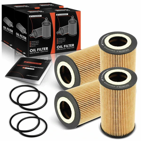 4 Pcs Engine Oil Filter for 2015 Porsche 918 Spyder