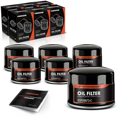 6 Pcs Engine Oil Filters for 2001-2006 GMC Yukon XL 2500