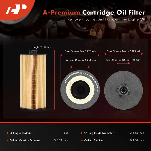 Engine Oil Filter for Ford E-350 E-450 F-250 F-350 Super Duty Excursion